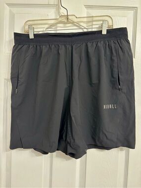 NOBULL Black Men’s Micro Ripstop Shorts – Size XL
